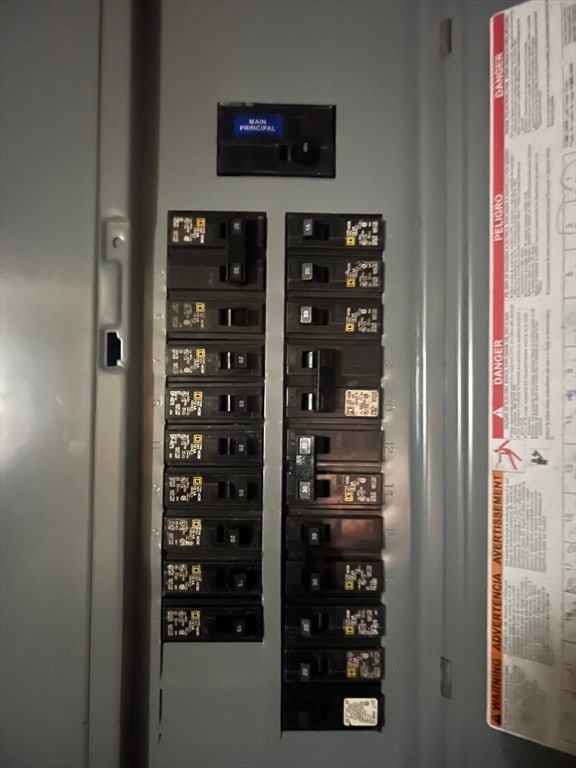 utility room with electric panel