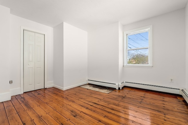 interior space with hardwood / wood-style flooring