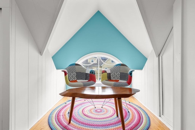 interior details with wood finished floors
