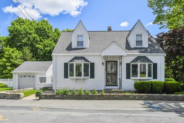 57 Strafford Rd, Westwood, MA 02090 - new england style home with a chimney and roof with shingles