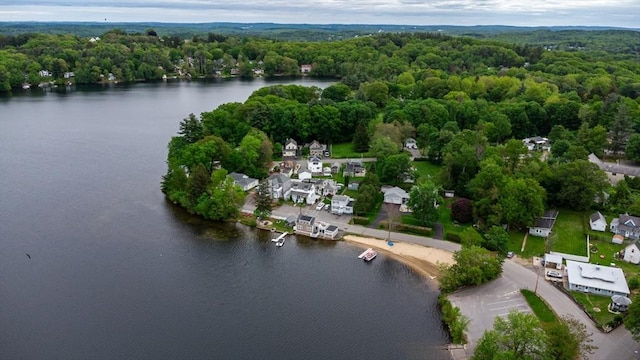 3 Lakeside Ave, Lunenburg, MA 01462 - drone / aerial view of a forest and a nearby body of water