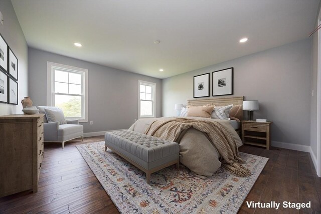 40 Blood Rd, Charlton, MA 01507 - bedroom with dark wood finished floors and recessed lighting