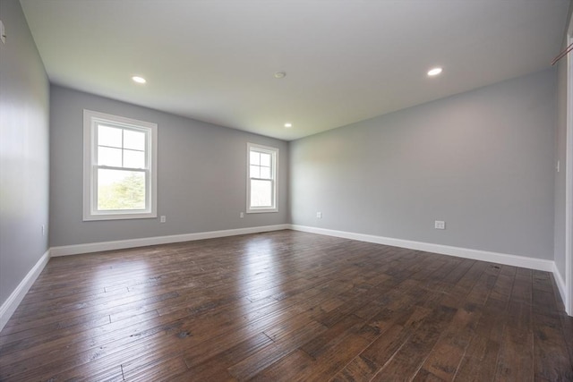 40 Blood Rd, Charlton, MA 01507 - unfurnished room with dark wood-type flooring and recessed lighting