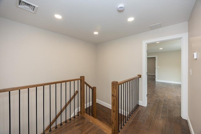 40 Blood Rd, Charlton, MA 01507 - stairs featuring hardwood / wood-style floors and recessed lighting