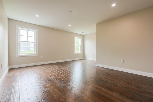 40 Blood Rd, Charlton, MA 01507 - unfurnished room featuring dark wood-style flooring and recessed lighting