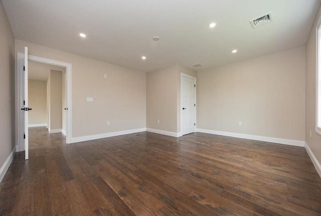 40 Blood Rd, Charlton, MA 01507 - empty room featuring dark wood-style flooring and recessed lighting