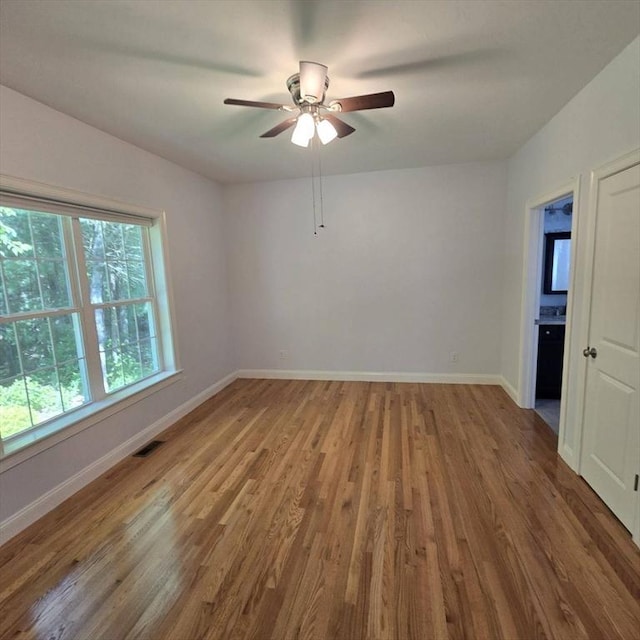 51 Alexandras Way, Brockton, MA 02301 - empty room featuring wood finished floors, baseboards, and ceiling fan