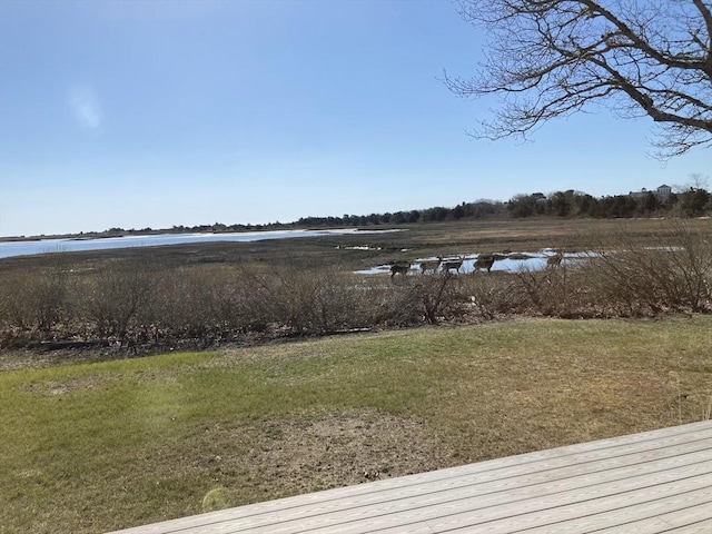 16 Gulls Cove Rd, Yarmouth, MA 02673 - view of grassy yard featuring a water view