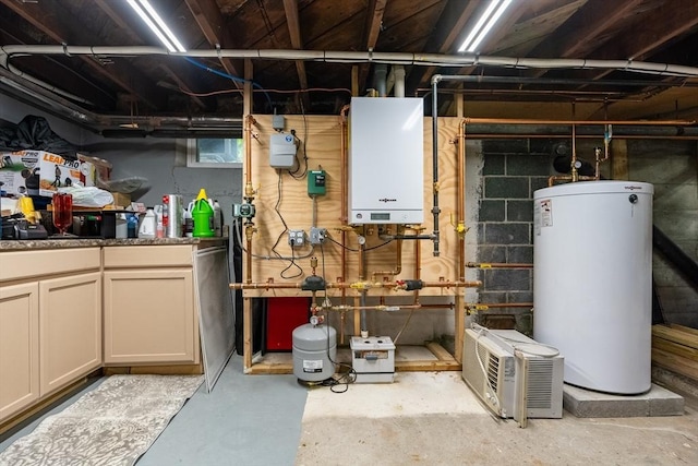 98 Moss St, New Bedford, MA 02744 - utilities featuring gas water heater and water heater
