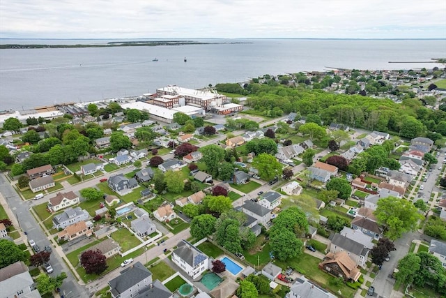 98 Moss St, New Bedford, MA 02744 - aerial overview of property's location featuring a large body of water and nearby suburban area