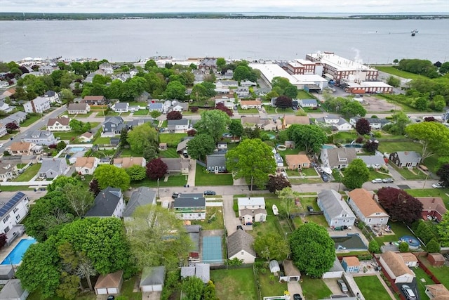98 Moss St, New Bedford, MA 02744 - aerial overview of property's location featuring a large body of water and nearby suburban area
