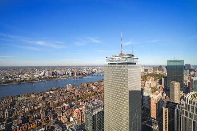 property's view of city with a water view