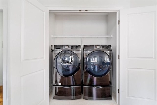 14 S Waverly St Unit 14, Boston, MA 02135 - laundry area featuring washer and clothes dryer