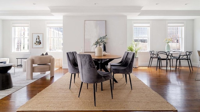 14 S Waverly St Unit 14, Boston, MA 02135 - dining area featuring dark wood finished floors and baseboards