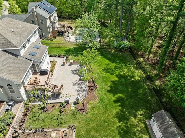 aerial perspective of suburban area
