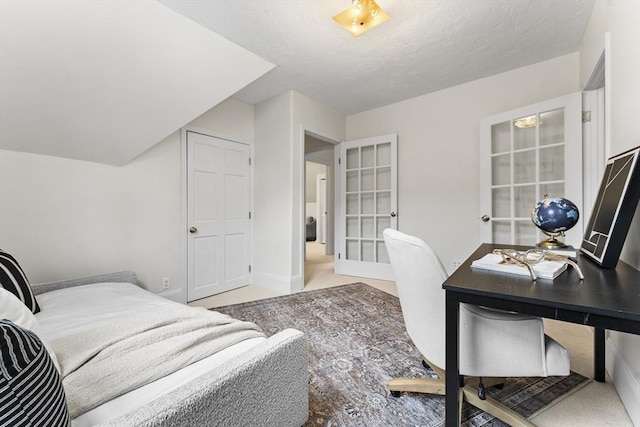 bedroom featuring french doors