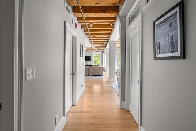 33 Commercial Wharf Unit 33A, Boston, MA 02110 - corridor with light wood-type flooring and baseboards