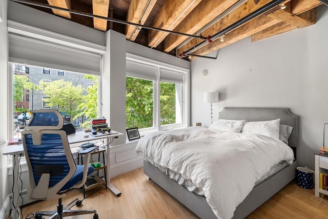 33 Commercial Wharf Unit 33A, Boston, MA 02110 - bedroom featuring a desk and light wood-style floors