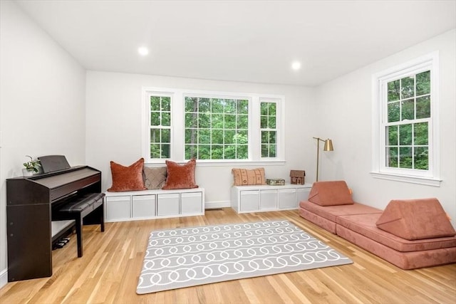 98 Old Forge Rd, Scituate, MA 02066 - sitting room featuring light wood-style flooring and recessed lighting