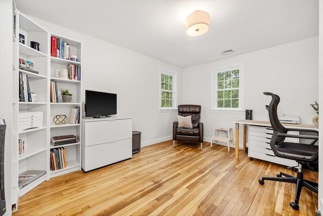 98 Old Forge Rd, Scituate, MA 02066 - office featuring light wood-style flooring and baseboards