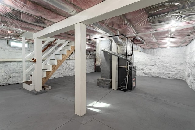 70 Sanborn St, Fitchburg, MA 01420 - basement with stairs