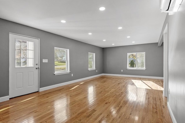 interior space featuring light wood-type flooring