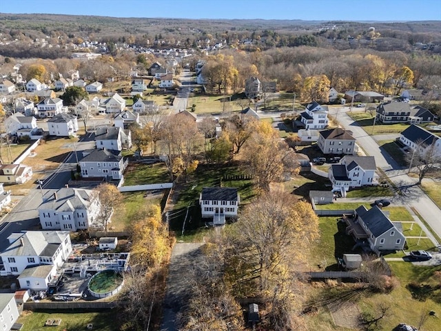 aerial view featuring a residential view