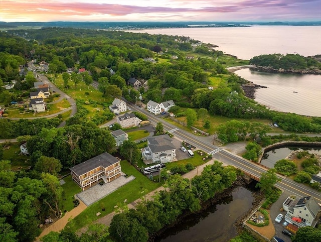 3 Colburn St Unit 1, Gloucester, MA 01930 - aerial view at dusk of a water view