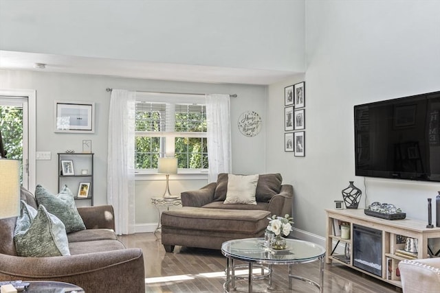 1 Woodland Ct Unit B, Milford, MA 01757 - living room with plenty of natural light and wood finished floors