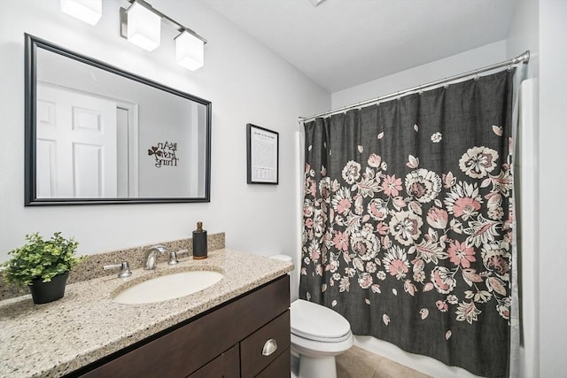 1 Woodland Ct Unit B, Milford, MA 01757 - bathroom featuring vanity, tile patterned flooring, and curtained shower