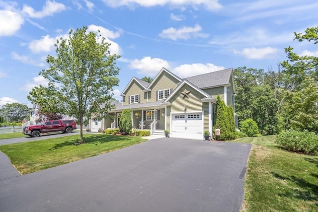 1 Woodland Ct Unit B, Milford, MA 01757 - traditional-style house featuring a front lawn, driveway, and covered porch