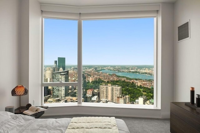 240 Devonshire St Unit 4003, Boston, MA 02110 - carpeted bedroom featuring a view of city