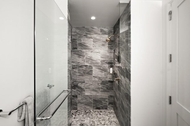240 Devonshire St Unit 4003, Boston, MA 02110 - full bathroom featuring a stall shower and recessed lighting