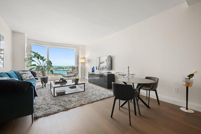 240 Devonshire St Unit 4003, Boston, MA 02110 - living area with wood finished floors and baseboards