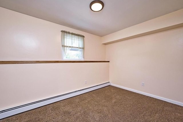 3652 N Main St Unit 4, Fall River, MA 02720 - carpeted empty room with baseboard heating and baseboards