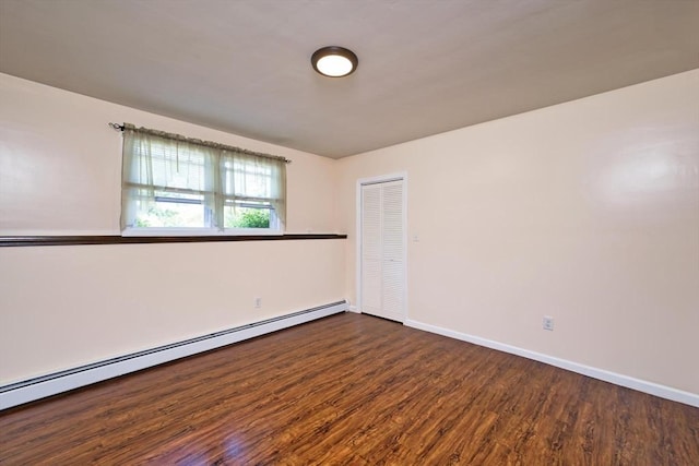 3652 N Main St Unit 4, Fall River, MA 02720 - empty room with a baseboard radiator and wood finished floors