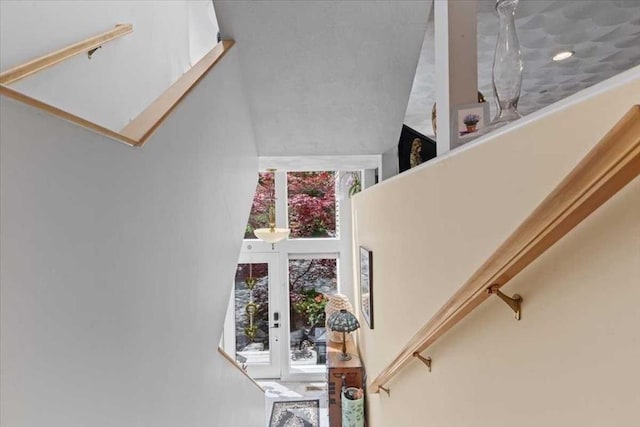 8 Deer Path Unit 8, Hudson, MA 01749 - stairs with french doors and a towering ceiling