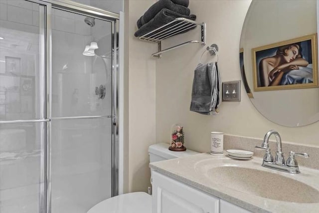 8 Deer Path Unit 8, Hudson, MA 01749 - bathroom with a stall shower, toilet, and vanity
