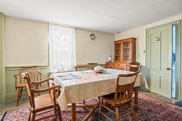 view of dining room