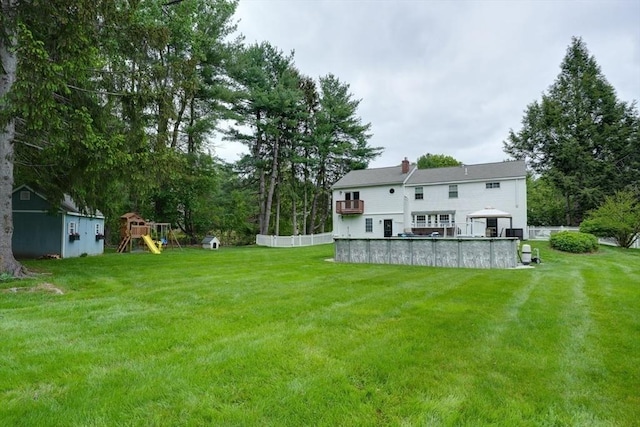 3 Alcorn Rd, Chelmsford, MA 01824 - view of green lawn with a playground