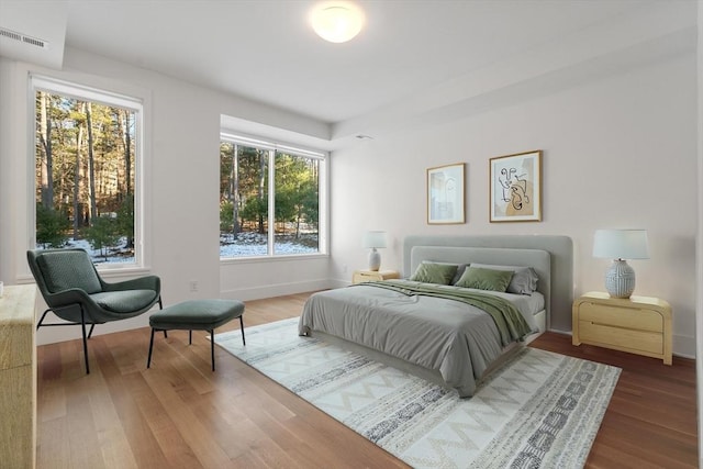 bedroom featuring hardwood / wood-style flooring