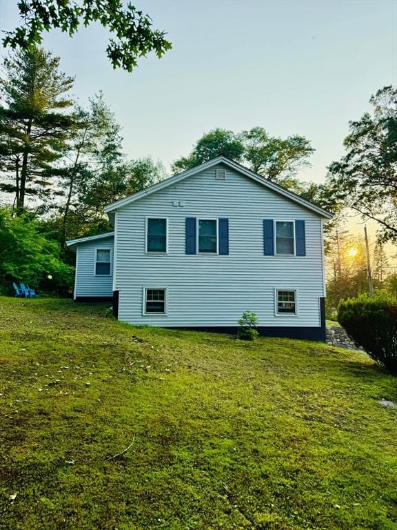 96 Harris St, Methuen, MA 01844 - rear view of property featuring a lawn