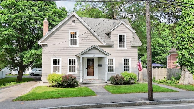 30 Crescent St, West Boylston, MA 01583 - view of front of house with a chimney