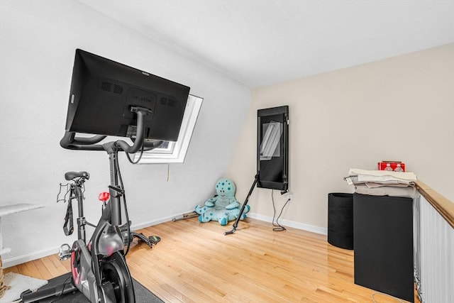 31 Alexander Rd, Hopkinton, MA 01748 - exercise area featuring wood finished floors and baseboards