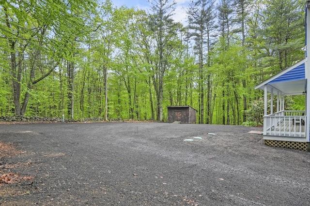 455 Main St, Rutland, MA 01543 - view of car parking with a storage unit