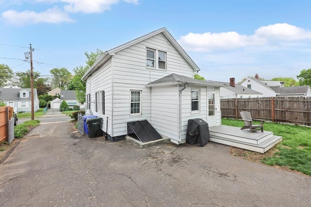 view of back of property