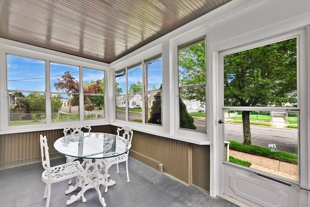 sunroom / solarium with healthy amount of natural light