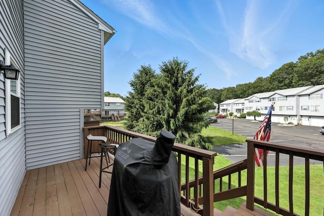 50 Waters Edge Unit 50, Ludlow, MA 01056 - wooden deck with a residential view and area for grilling