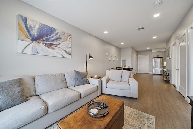 11 Walley St Unit 202, Boston, MA 02128 - living room featuring recessed lighting and wood finished floors