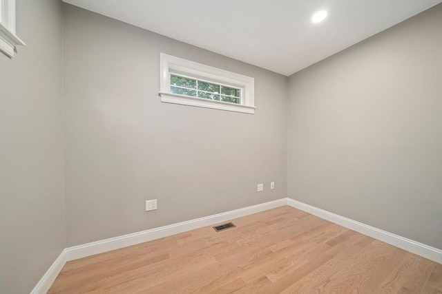 56 Lake St, Braintree, MA 02184 - unfurnished room with light wood-type flooring, baseboards, and recessed lighting
